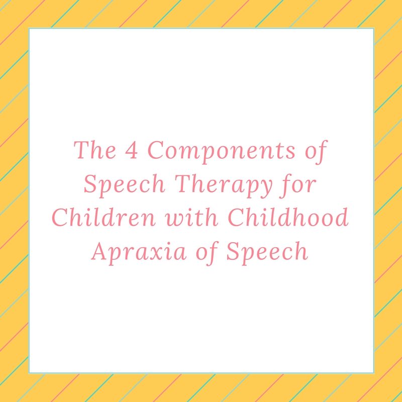 sample speech goals for apraxia